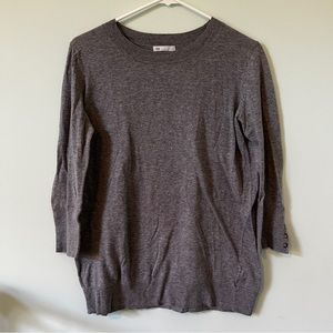 Women’s 3/4-sleeve Sweater | Size Medium | Color Gray | Gap